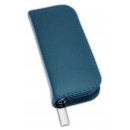 Homöopathische Taschenapotheke Klassik 20 Schlaufen Leder blau mit Braungläsern (UV-Schutz)