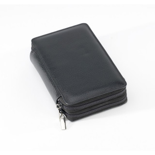 Homöopathische Taschenapotheke Klassik 136 Schlaufen Leder schwarz mit Braungläsern (UV-Schutz)