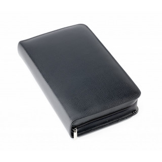 Homöopathische Taschenapotheke Klassik 468 Schlaufen Leder schwarz mit Braungläsern (UV-Schutz)