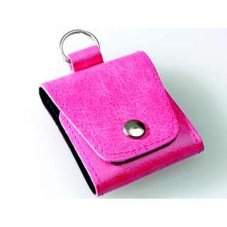 Taschenapotheke Notfalletui 4 Schlaufen/Gläser Leder pink ohne Gläser