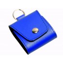Taschenapotheke Notfalletui 4 Schlaufen/Gläser Leder blau mit Braungläsern (UV-Schutz) und Etiketten