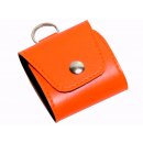 Taschenapotheke Notfalletui 4 Schlaufen/Gläser Leder orange mit Braungläser (UV-Schutz) und Etiketten