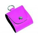 Taschenapotheke Notfalletui 4 Schlaufen/Gläser Kunstleder pink mit Braungläsern (UV-Schutz) und Etiketten