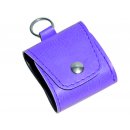 Taschenapotheke Notfalletui 4 Schlaufen/Gläser Kunstleder lila mit Braungläsern (UV-Schutz) und Etiketten