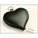 Taschenapotheke Herzanhänger 4 Schlaufen Leder schwarz Braungläser (UV-Schutz)