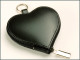 Taschenapotheke Herzanhänger 4 Schlaufen Leder schwarz Braungläser (UV-Schutz)