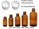 Medizinflaschen UV Schutz braun 5ml, 10ml, 20ml, 30ml, 50ml, 100ml