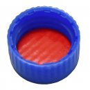 Gewindegläser1,5 g/ml, GL ND9, Laborglas mit Schraubverschluss blau, 32mm x Ø12mm,  Klarglas