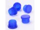 Lamellenstopfen für Ø 10mm Flachbodenglas blau 100 Stück