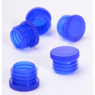 Lamellenstopfen für Ø 10mm Flachbodenglas blau 1.000 Stück