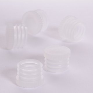 Lamellenstopfen für Ø 10mm Flachbodenglas transparent 100 Stück