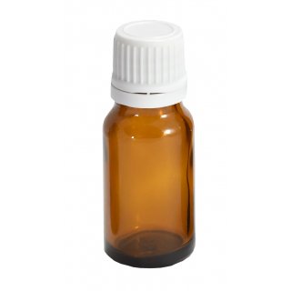 1 Stück 10ml Apothekerflaschen mit Tropferverschluß, Medizinflaschen UV-Schutz Braunglas